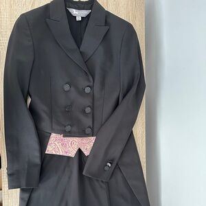 R.J. Classics girls black shadbelly size 14Long